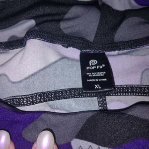 POP Fit Purple and Gray Capris